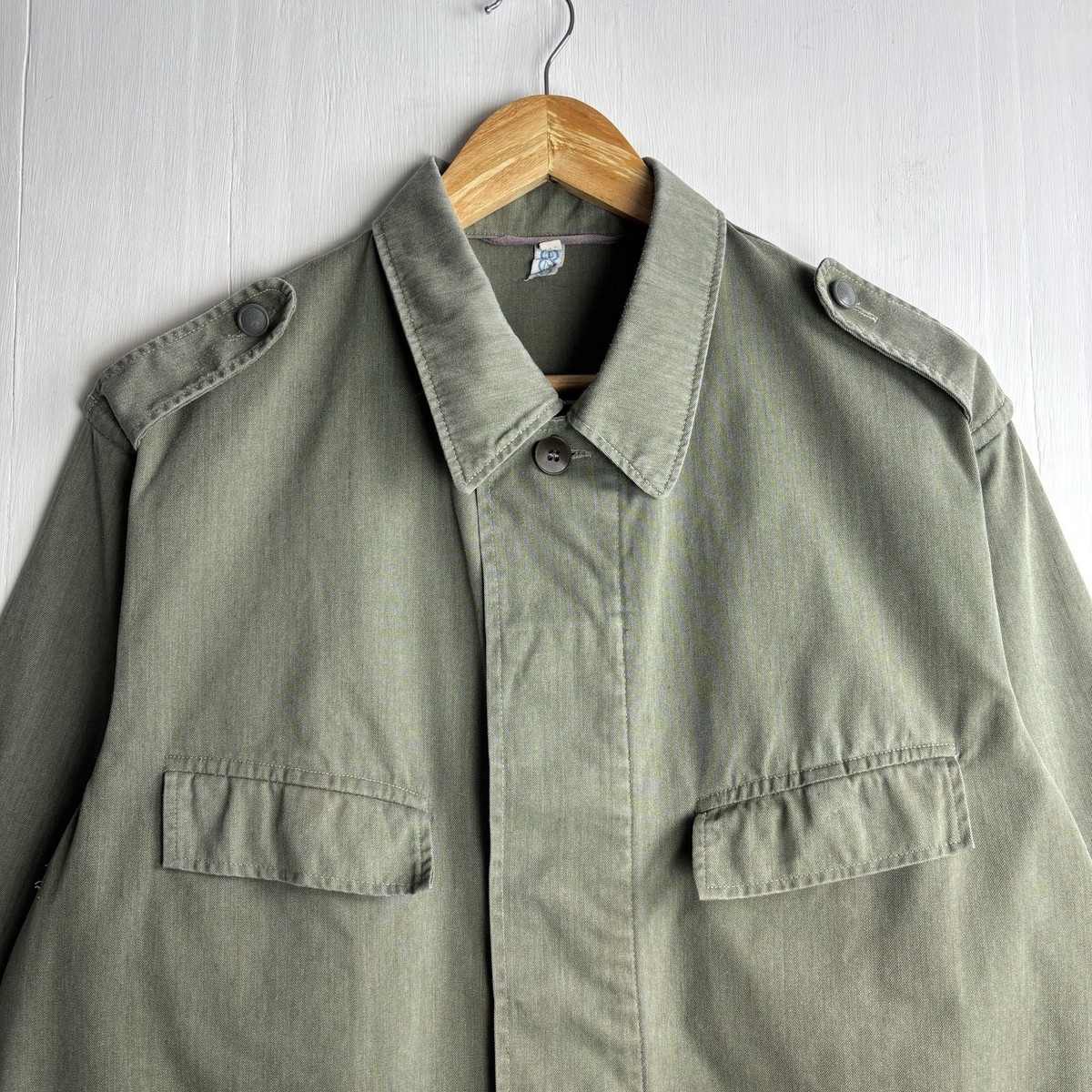 Vintage 70s Military Jacket M-44 West Germany Men's Size 52 Faded