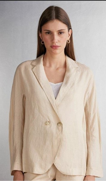 Women Intimissimi Blazer Beige Linen 36 / S / 44