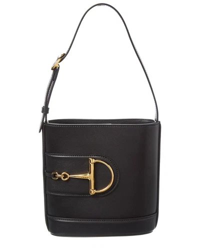 Gucci 73 Small Leather Bucket Bag Women's Black