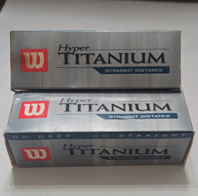 Wilson Hyper Titanium Straight Distance Golf Balls 3-Pack Distance (2 Boxes)