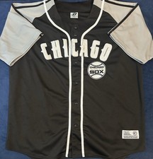 Vintage Vtg MLB Dynasty Chicago White Sox Men's Black Embroidered Jersey XXL 2XL