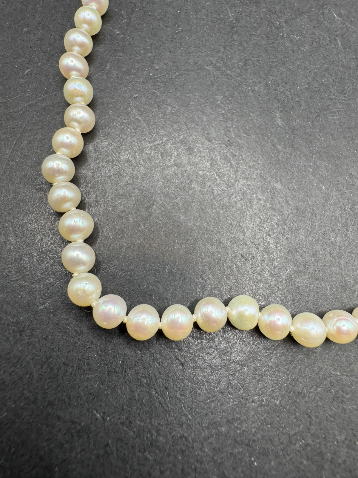 PJS 14K Solid Yellow Gold Clasp Knotted Fresh Wat… - image 2