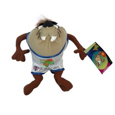 Vintage Space Jam 1996 Taz Plush McDonald's Toy Looney Tunes Tasmanian Devil