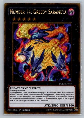 Number 14: Greedy Sarameya PGL2-EN017 Premium Gold: Return of the Bling Yu-Gi-Oh