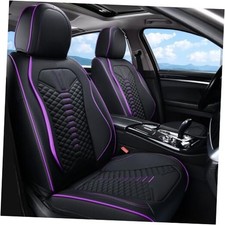 Car Seat Covers Front Seats Nappa Leather Car Seat Frontpair Blackpurple