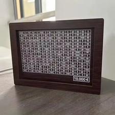 Money Saving Challenge Box Cash Vault Wooden Savings Box Cash Saver 10000