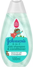 Johnson's Baby 2-In-1 Kids Bath, Shampoo  Conditioner, 500ml free shipping