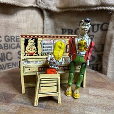 1945 Unique Art Li'l Abner Dogpatch Band Tin Wind-Up Toy Piano Partial Set