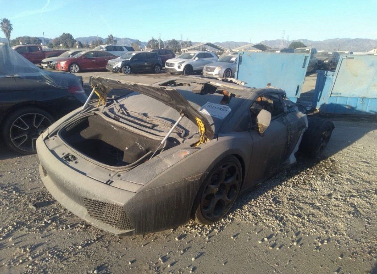 04-08 LAMBORGHINI GALLARDO Passenger Side Oil/Trans Cooler W/ Air Duct 400117336