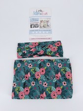 Little Adam Eve Floral Baby Girl Swaddle Blanket Headwrap Set New