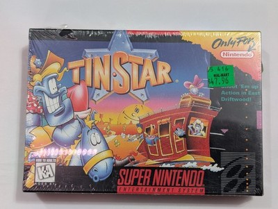 Tin Star (SNES 1993) NEW & FACTORY SEALED TinStar Super Nintendo Super Scope