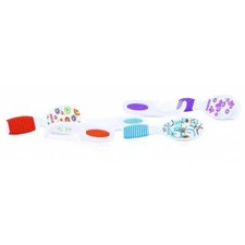 Nuby Hard  Soft Comb  Brush Set - Colors May Vary