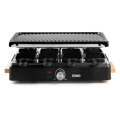 Domo Raclette Grill DO9294G Tischgrill Elektrogrill 8 Personen Fondue 1400 W