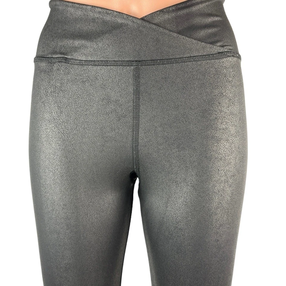 STRUT-THIS черный V спереди средний подъем Activewear крест над леггинсы брюки один размер - Изображение 4 из 4