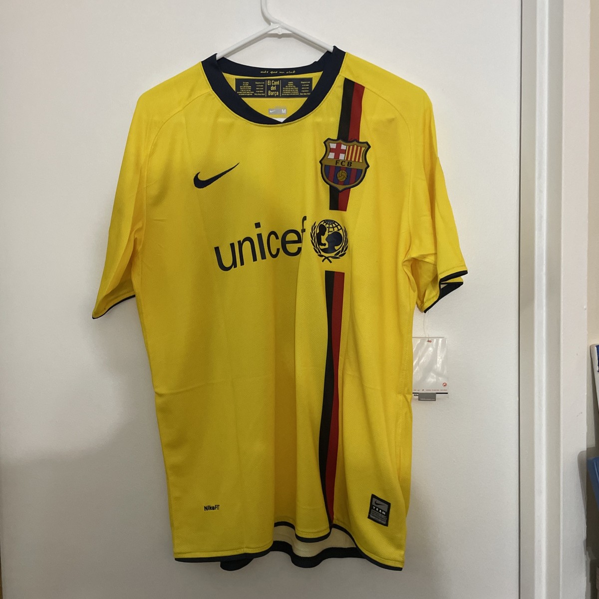 FC Barcelona Jersey 2008-2009 Thierry Henry Away Yellow Size M | eBay
