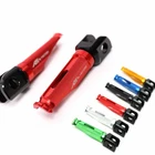 SHINOBI Red Racing Front Foot Pegs For Can-Am Spyder RS Models 08-12 13 14 15 16