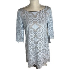 Eliza J Light Blue Lace Dress NWT 8
