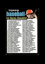 1971 Topps Set-Break # 54 Checklist 1 EX-EXMINT *GMCARDS*