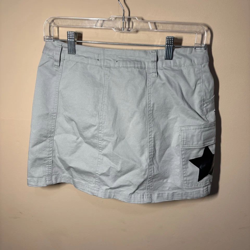 Social Collision Star Cargo Skort Серый Черный Галстук Панк Гот Эмо Alt Y2K Маленький - Изображение 4 из 4