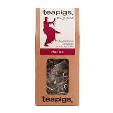 Chai Tea Bags Made with Whole Leaves (6 Packs of 15 Tea Bags)