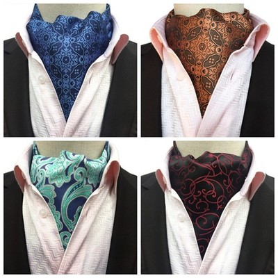 Paisley Jacquard Schal Anzug Herren Krawatte Ascot Krawatte Krawatte ausgefallen formell Hochzeit