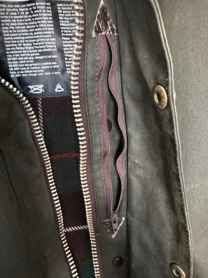 Chaqueta encerada verde Barbour vintage para hombre talla XL Foto 3 de 4