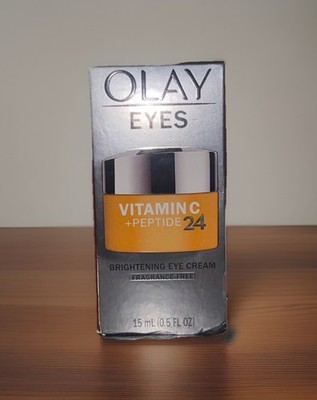 Olay Vitamin C + Peptide 24 Brightening Eye Cream Fragrance-Free 15mL Vitamin B3