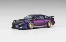 164 Metal Nissan 180sx W Pop Upinteriorengine Model Car -iridescence-