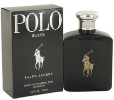 RL POLO BLACK Ralph Lauren 4.2 oz / 125 ml Eau de Toilette Men Cologne Spray