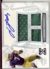 isaiah foskey rc rookie auto triple jersey patch notre dame irish college #/10