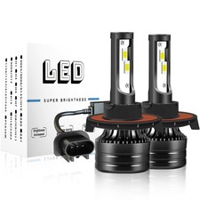 FOR 2004-2008 FORD F 150 MARK LT PROJECTOR 9008 LED HEADLIGHT BULBS COMBO A SET