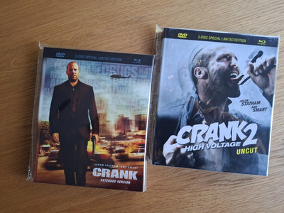 CRANK + CRANK 2 High Voltage / Mediabook / 2x Blu-ray - DVD's fehlen