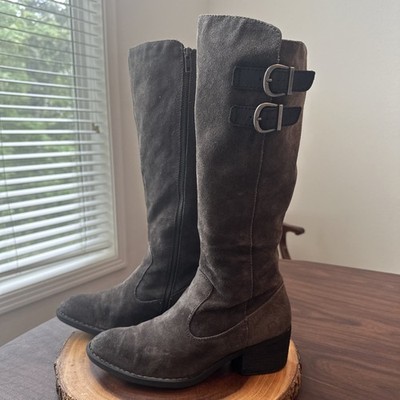 Born  Basil  Suede Gray Asphalts Womens Size 8.5