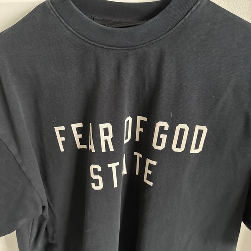 Fear Of God Essentials Kids Black Heavy T-shirt - Size 12 - Picture 9 of 9