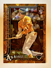 2025 Topps Update Gold Diamante Foil 2/50 RC Logan Davidson #US213 Athletics