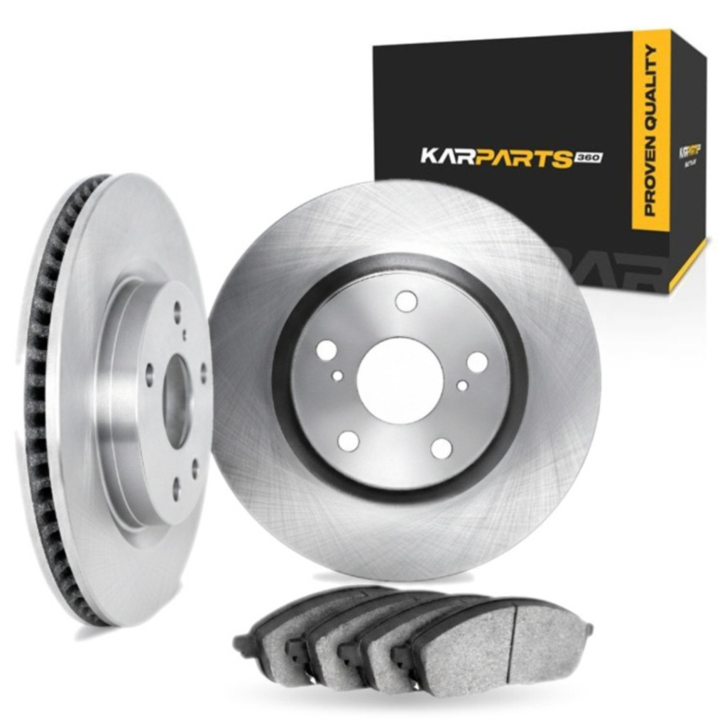 Brake Rotor Set Front | Cast Iron Material | Vented | Plain Rotor Style | 5 Lug