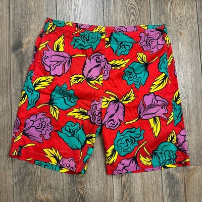 Surf Line Hawaii Original Jams Vintage 80s Floral Print Shorts