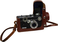 Argus C3 "Brick" Vintage Rangefinder 35mm Camera w/ Leather Case Untested