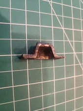 SMALL ORNATE CAST IRON CABINET LATCH CATCH KEEPER ONLY PART ~ ANTIQUE - mjkKK