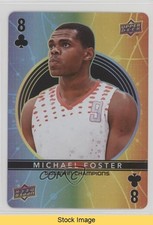 2022 Upper Deck Goodwin Champions Playing Cards Michael Foster Jr READ 0s9c