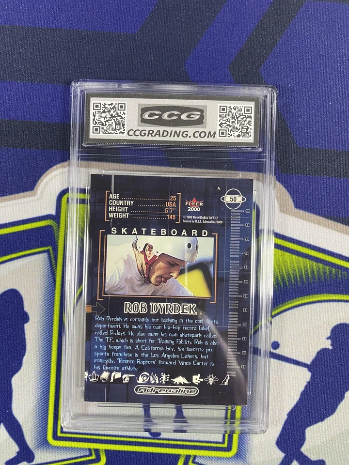 Rob Dyrdek 2000 Fleer Adrenaline 50 CCG 9,5 RC Foto 2 de 2