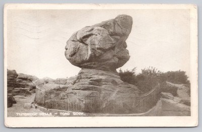 Kent Postcard - Toad Rock, Tunbridge Wells, Geological Formation c.1917