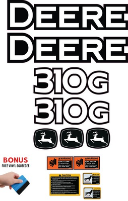 #ad Fits JOHN DEERE 310G BACKHOE loader Decal Kit 3M VINYL FREE SHIPPING $129.95