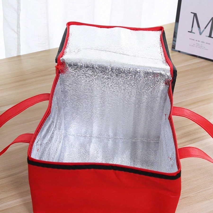 Insulated Pizza Delivery Bag – Thermal Food Takeout Lunch Picnic Carrier