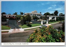 Postcard Glorietta Bay Inn Coronado CA Modern Motel Beach Boating Tennis Golf