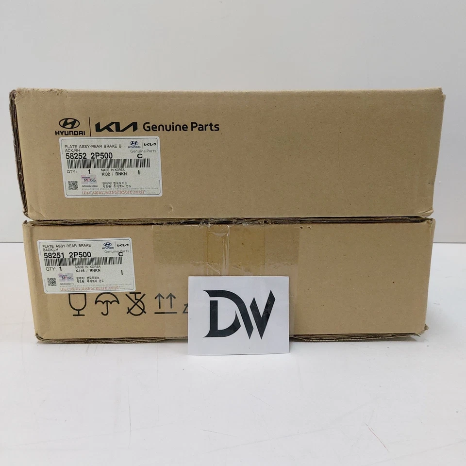Juego de placas de respaldo de freno OEM 582512P500 582522P500/Kia Sorento Hyundai Santa Fe Foto 2 de 3