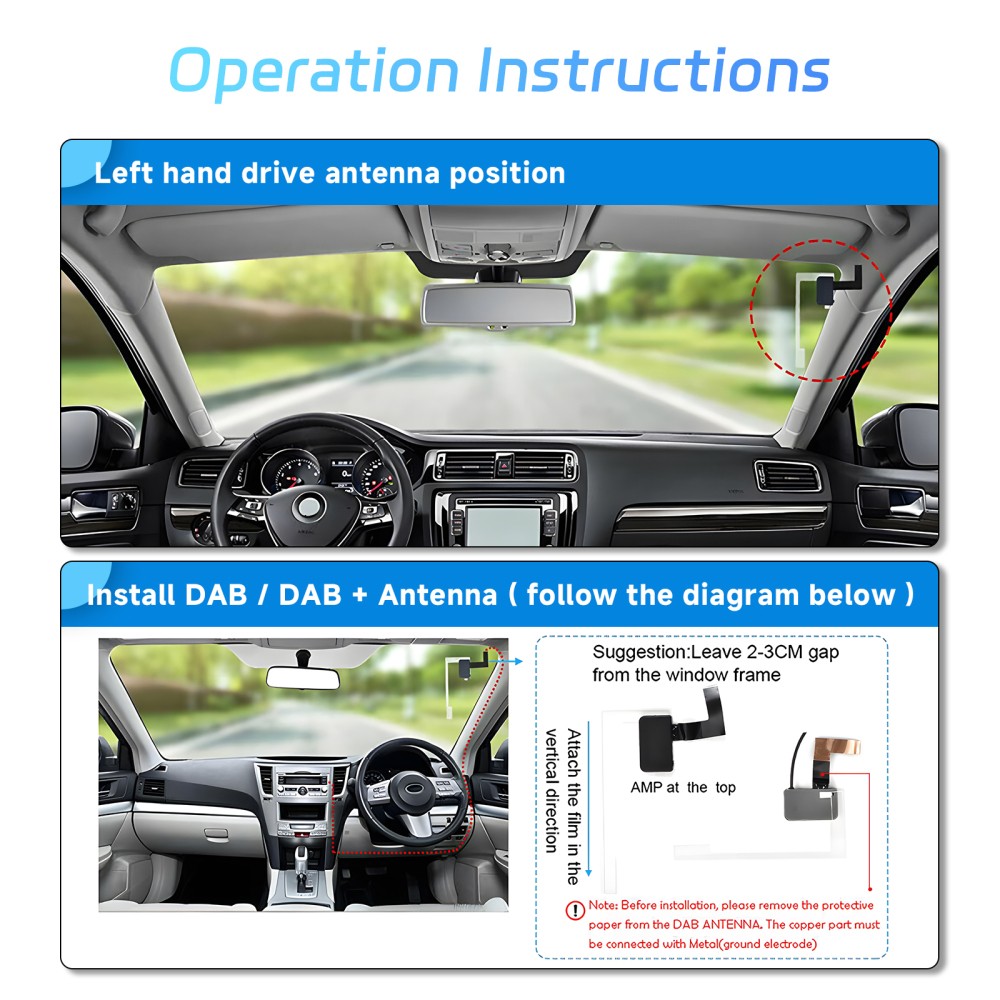 DAB+ 7" Touchscreen 2 DIN Autoradio Carplay Android Auto USB Bluetooth Radio FM foto 2