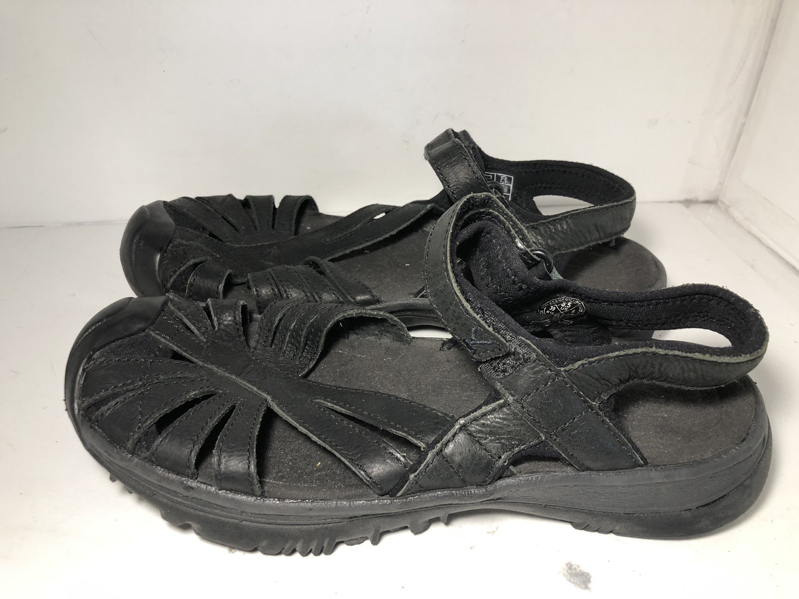 Sandali Keen Rose neri con cinturino in pelle donna 8 5