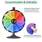 WinSpin 24" Prize Wheel Tabletop Floor Stand Spinning Game w/ Brochure Holders — photo 6