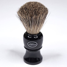 The Art of Shaving Genuine Badger Shave Brush Full size Acrylic Black Handle